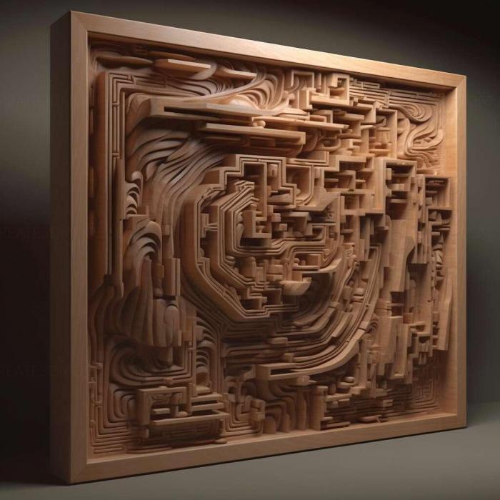 نموذج ثلاثي الأبعاد لآلة CNC 3D Art 